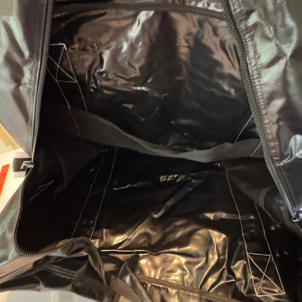 Full Send Hockey 2020 Equipment Bag Black White Logo Tarpaulin Sports Gym Bag